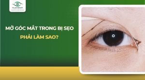 mở góc mắt trong bị sẹo