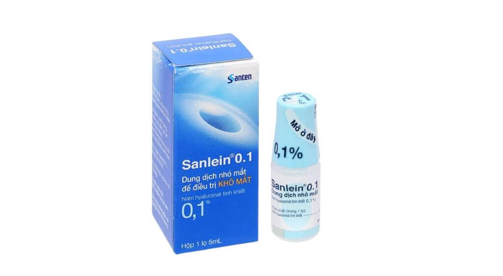 Nước mắt nhân tạo Sanlein giúp điều trị khô về mắt và gây khó chịu