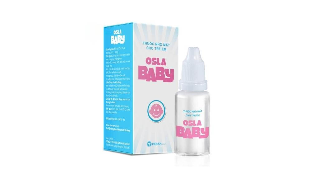 Osla Baby giúp làm sạch ghèn rỉ ở mắt cho trẻ sơ sinh, trẻ nhỏ