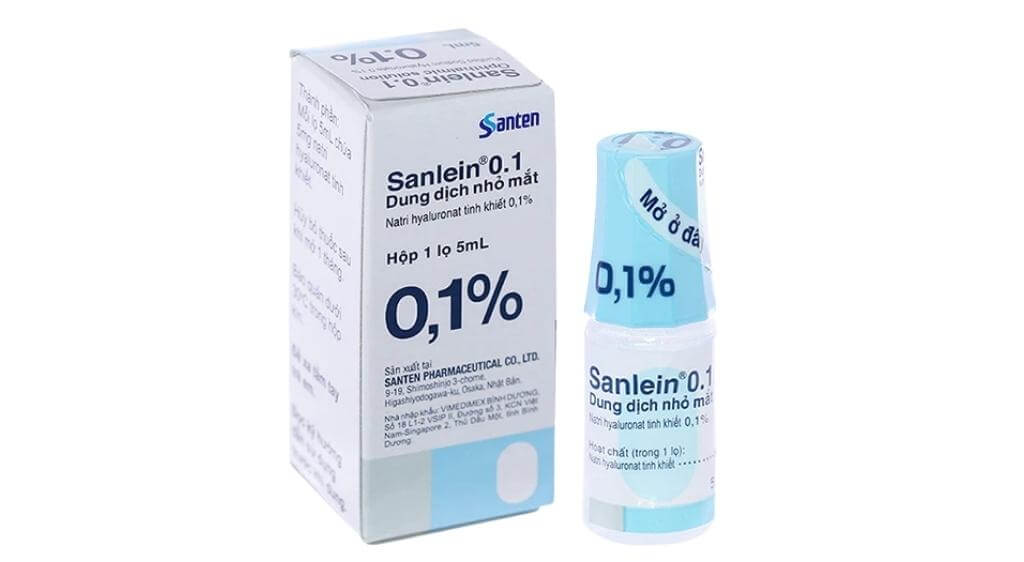 Sanlein 0.1 giúp giảm tình trạng tiết nước mắt quá mức do khô mắt
