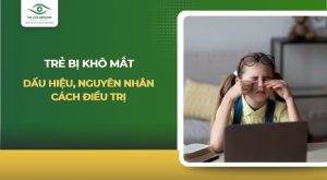 trẻ bị khô mắt