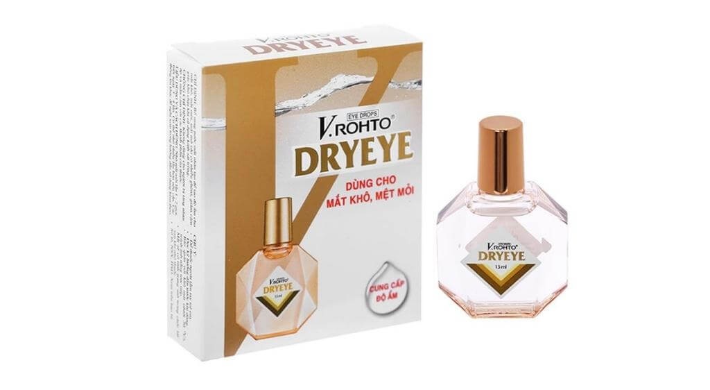 V.Rohto DryEye giúp giữ ẩm cho mắt và hạn chế chảy nước mắt sống