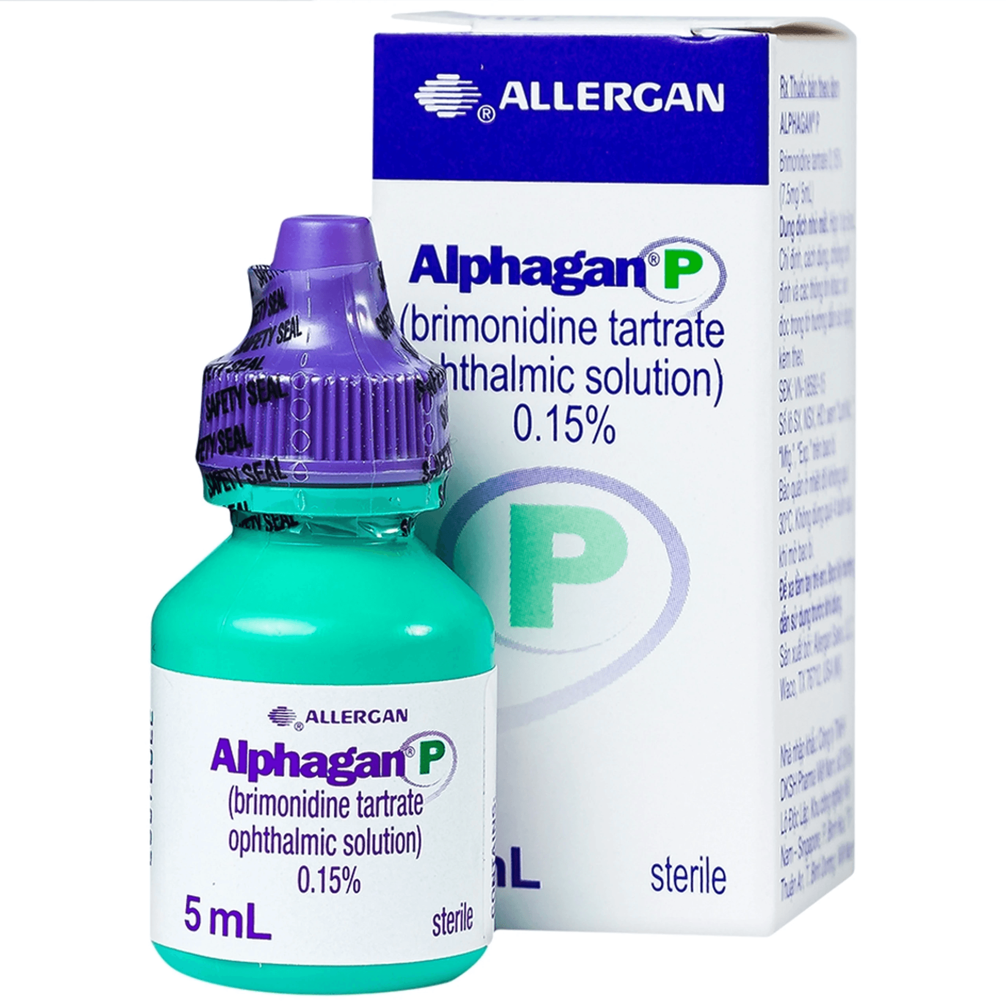 Alphagan giúp hạ nhãn áp bằng cách giảm sản xuất và tăng thoát lưu thủy dịch