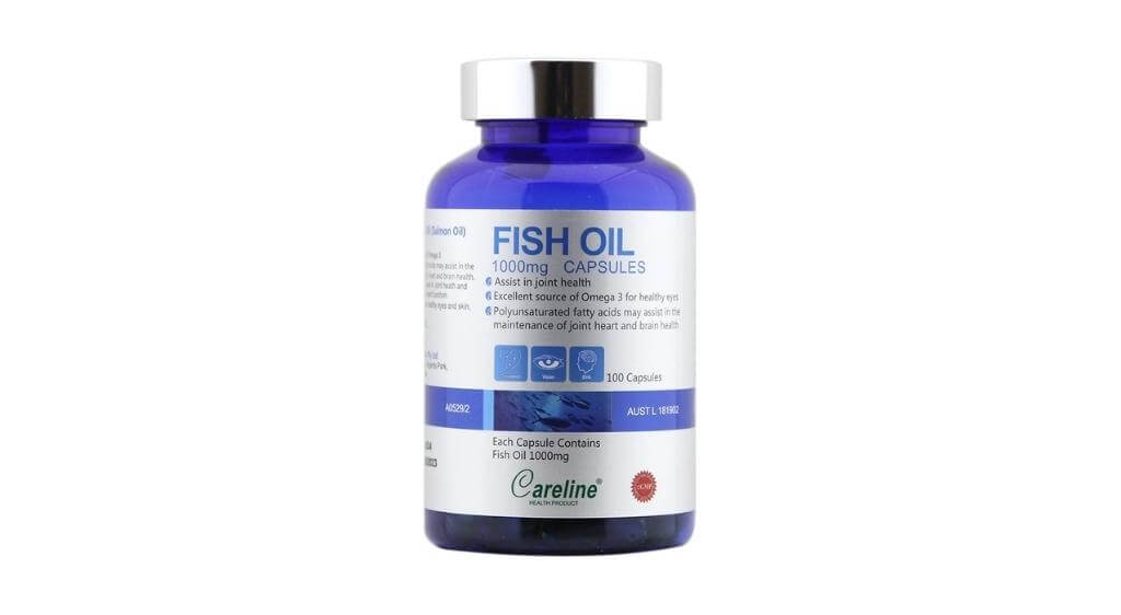 Careline Fish Oil 1000mg là thuốc bổ mắt tốt cho người cận thị đến từ Úc