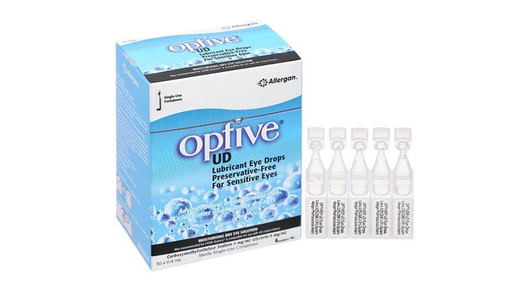 Optive UD Allergan giúp cấp ẩm và hỗ trợ phục hồi mắt sau phẫu thuật Lasik