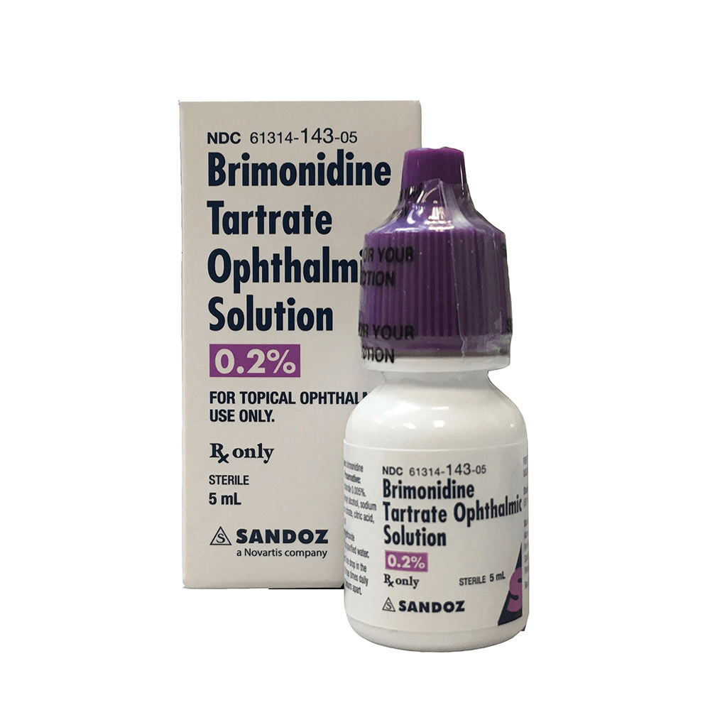 Thuốc nhỏ mắt Brimonidine điều trị tăng nhãn áp, nhóm alpha-2 adrenergic giúp hạ nhãn áp