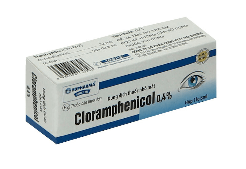 Thuốc nhỏ mắt Chloramphenicol kháng sinh điều trị nhiễm khuẩn mắt