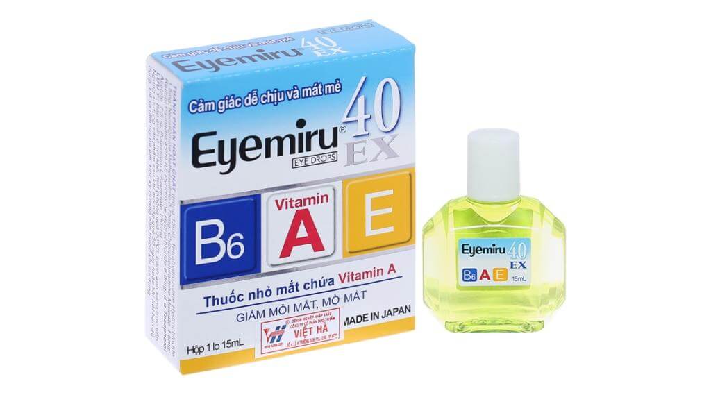 Thuốc nhỏ mắt Eyemiru 40 EX chứa đa dạng vitamin