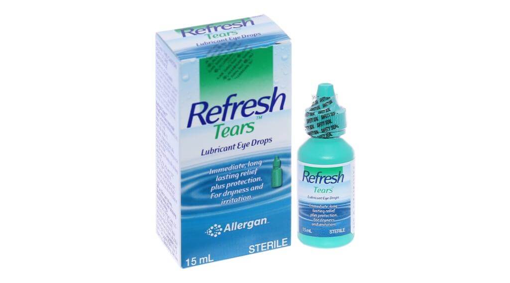 Thuốc nhỏ mắt Refresh Tears chứa thành phần Carboxymethylcellulose 0.5%