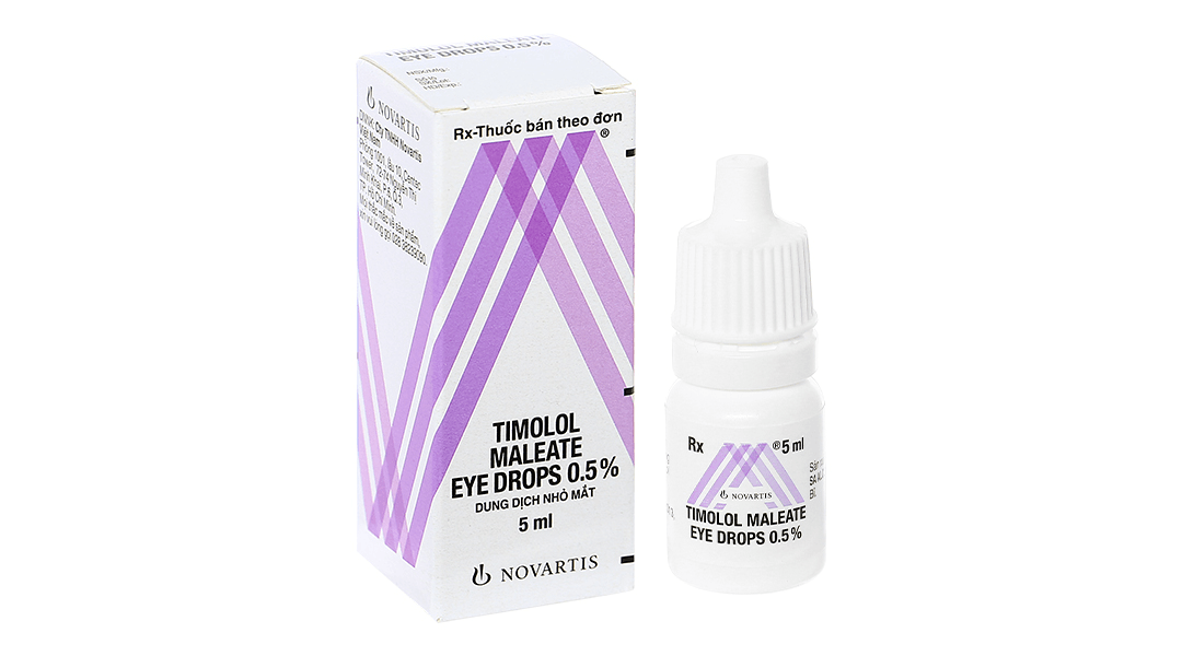 Thuốc nhỏ mắt Timolol điều trị tăng nhãn áp, giúp giảm sản xuất thủy dịch