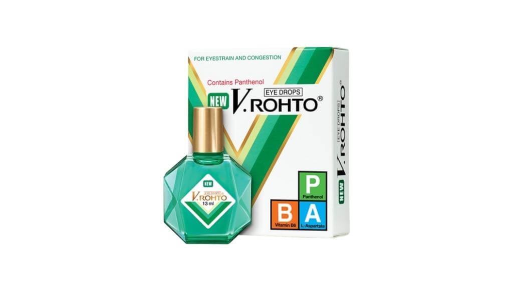 Thuốc nhỏ mắt trị ngứa mắt New V Rohto giúp làm dịu và bảo vệ mắt khỏi bụi, tia UV