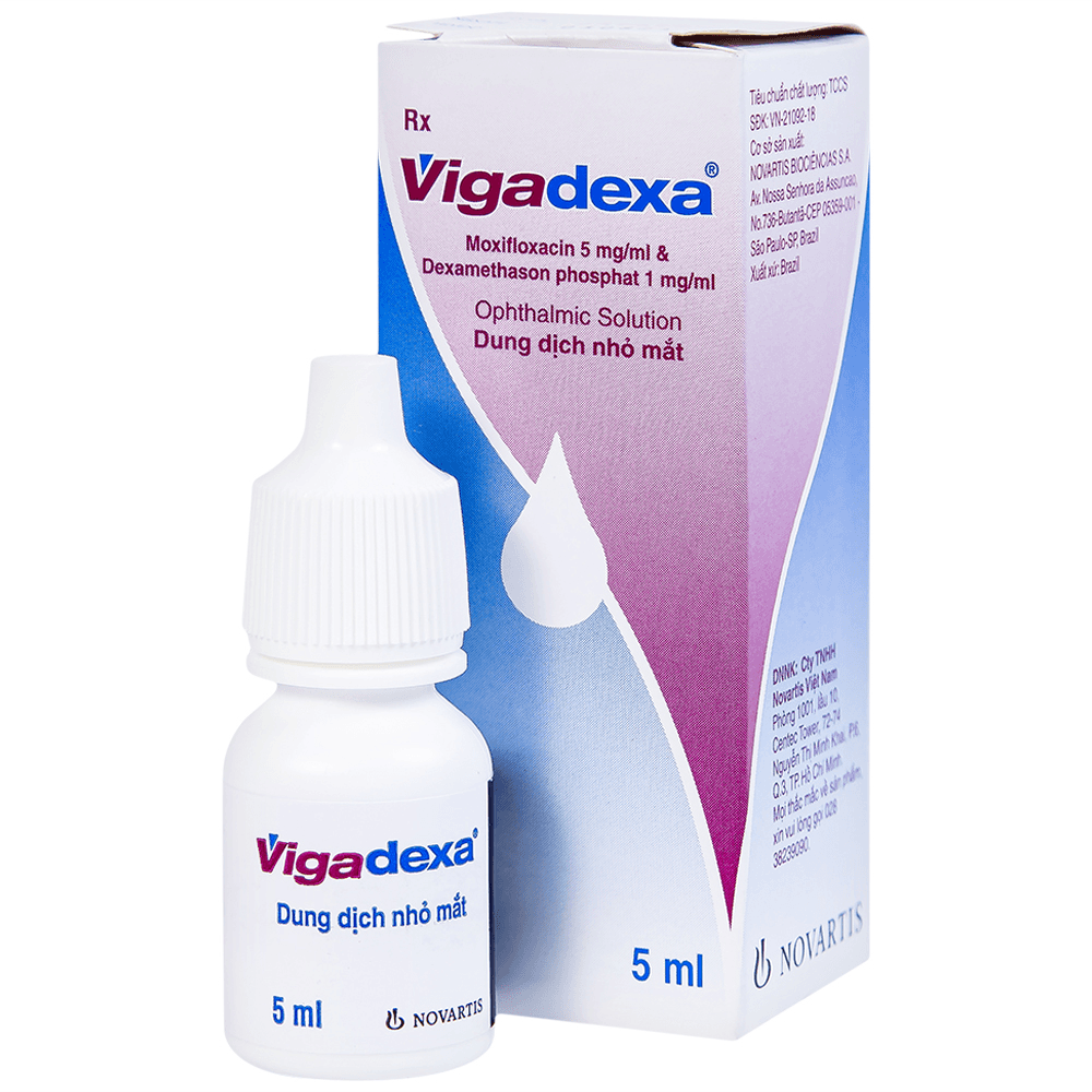 Thuốc nhỏ mắt Vigadexa kháng sinh và kháng viêm dùng sau phẫu thuật LASIK