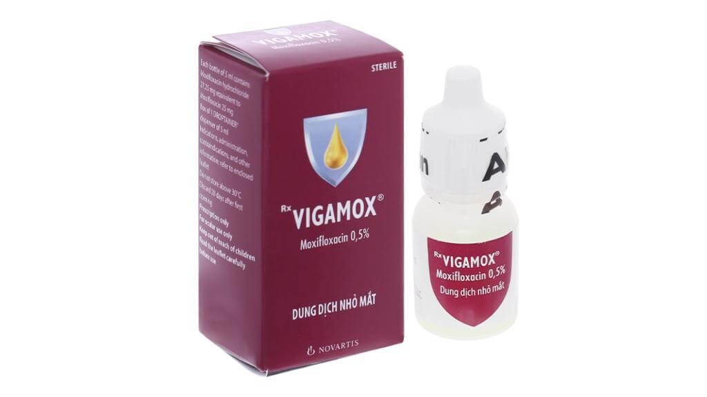 Thuốc nhỏ mắt Vigamox (Mexifloxacin 0,5%)