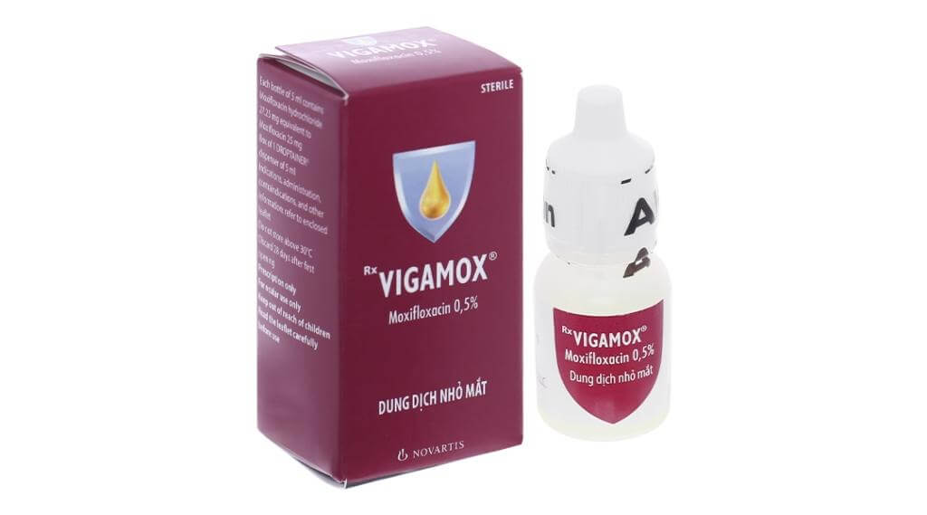Thuốc nhỏ mắt Vigamox (Moxifloxacin 0,5%)