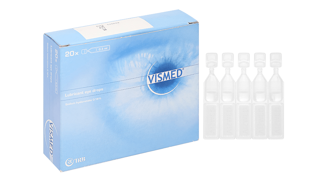 Thuốc nhỏ mắt Vismed nước mắt nhân tạo hỗ trợ giảm khô mắt sau phẫu thuật LASIK