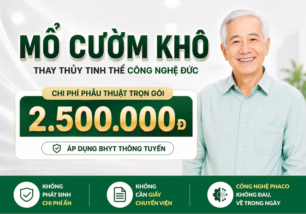 Ưu đãi mổ cườm mắt