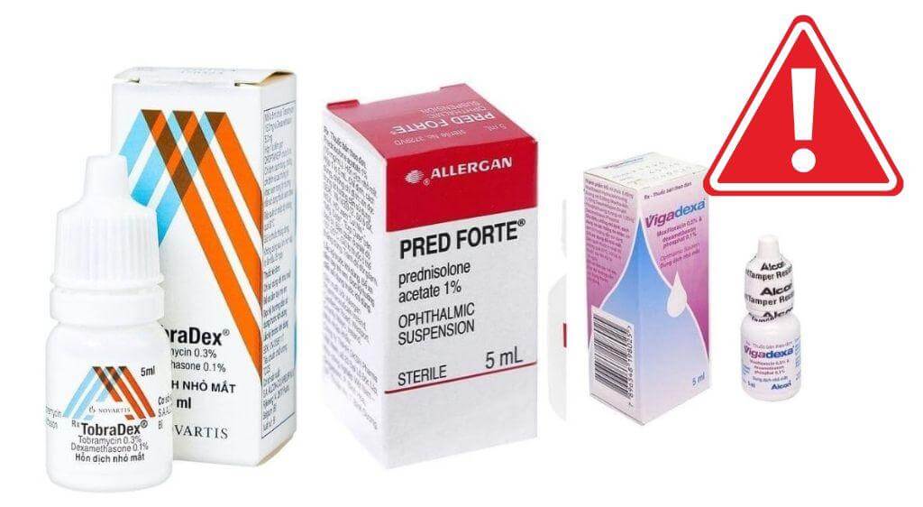 Không được tự ý sử dụng thuốc nhỏ mắt chứa Corticoid cho trẻ vì có thể dẫn đến nhiều biến chứng nguy hiểm
