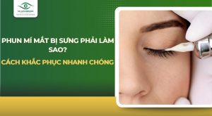 Phun mí mắt bị sưng