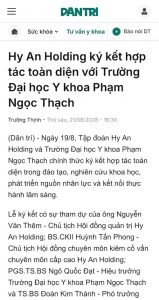 Báo Dân Trí MOU