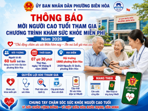 Bệnh Viện Mắt Sài Gòn Biên Hoà hưởng ứng chương trình khám mắt miễn phí cho người cao tuổi tại phường Biên Hòa