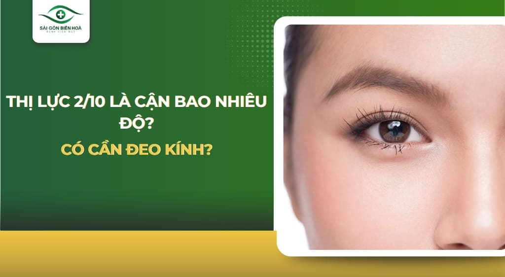 Thị lực 2/10 là cận bao nhiêu độ